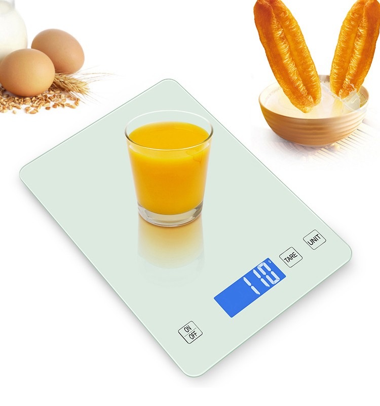 Tempered Glass Electronic Kitchen Food Weigh Scale