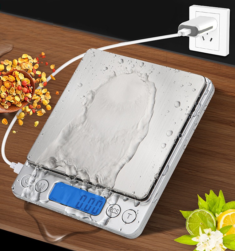 500G 1KG 2KG 3KG Portable Digital Kitchen Food Scale(图3)