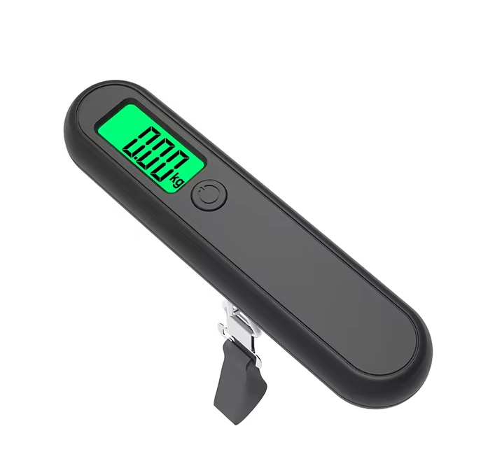 50kg portable small digital hanging scale Green backlit electronic weighing luggage scale