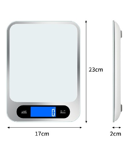 Tempered Glass Electronic Kitchen Food Scale