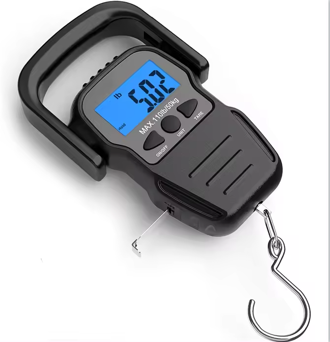 50 KG Digital Luggage Scale Electronic Handle Hanging Weighing Pocket Fish Weight Electronic Scale