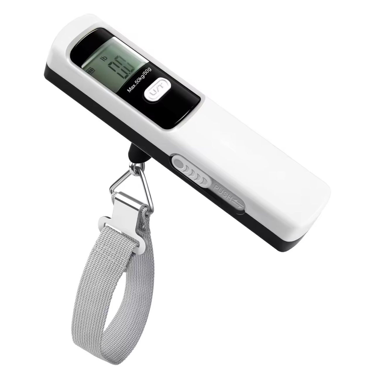 50kg Eco-friendly Push to Power Battery Free Mechanic Luggage Scale