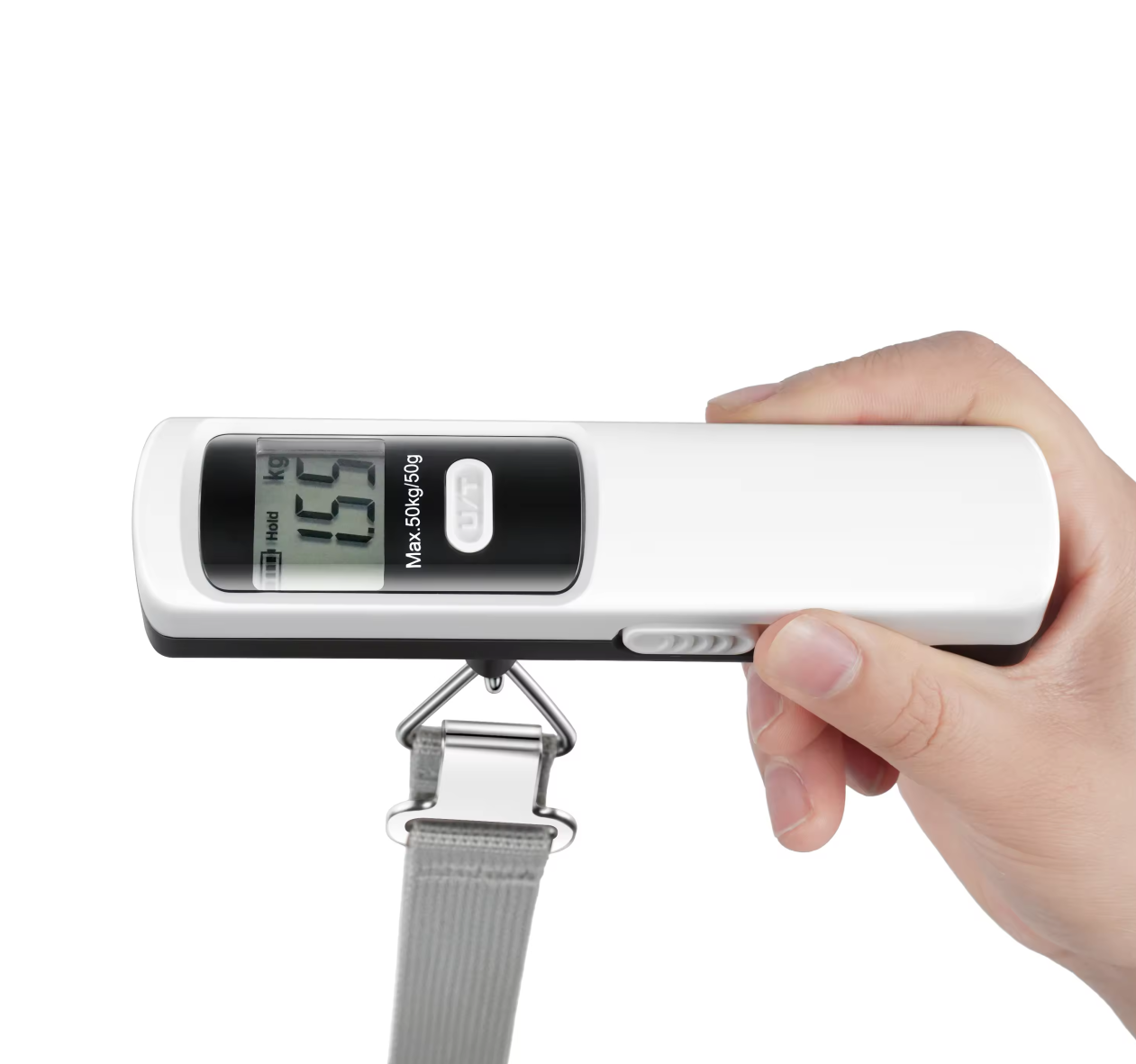 50kg Eco-friendly Push to Power Battery Free Mechanic Luggage Scale