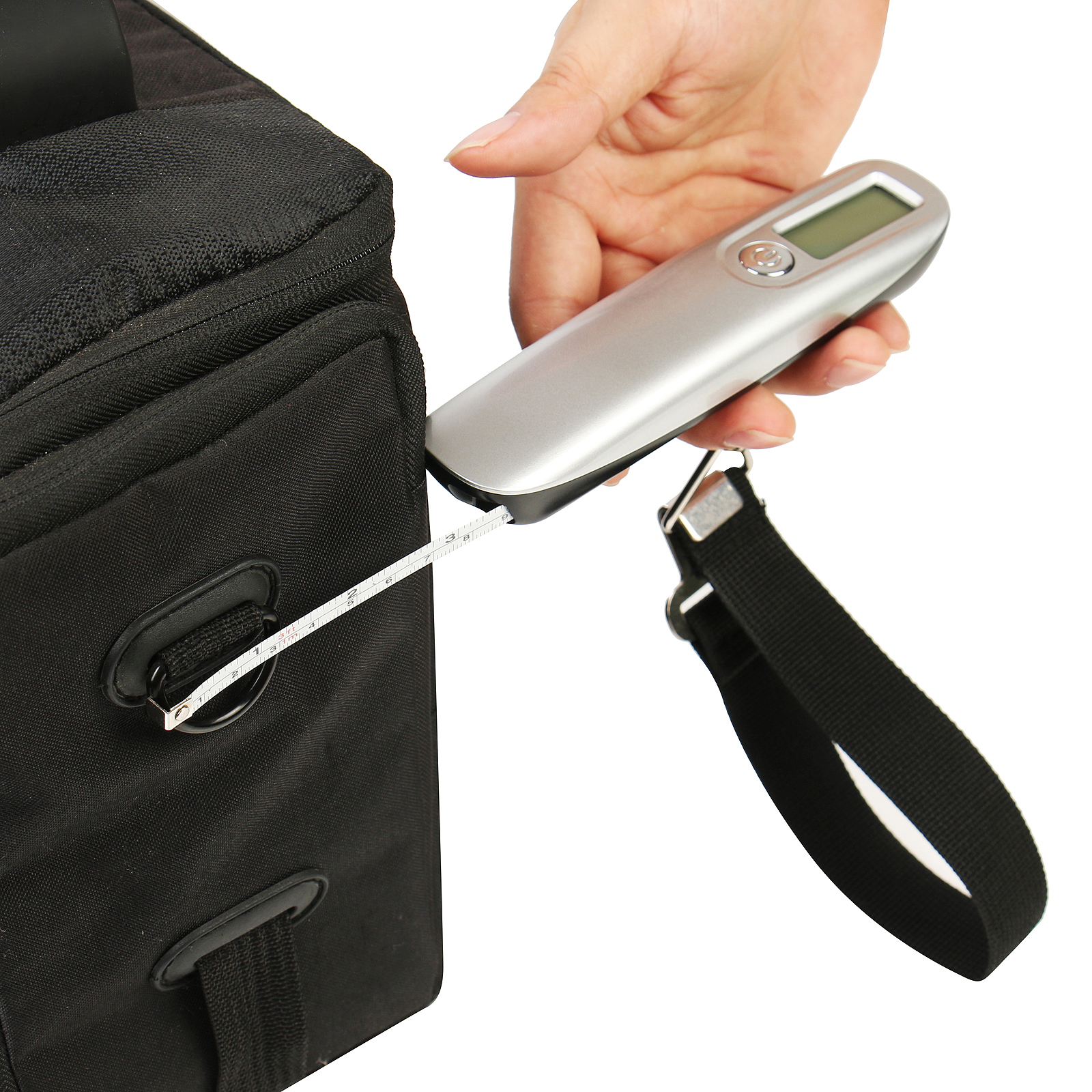 50kg Digital Weight Electronic Hanging Balance Portable Luggage Scale with tape